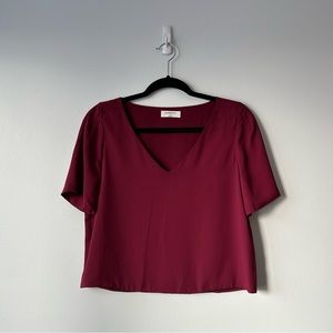 Babaton Randy Blouse - S Maroon